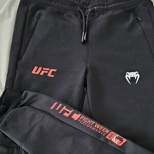 UFC Fight Week Venum Black and Red Joggers